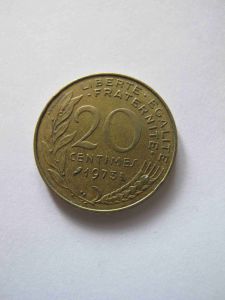 Франция 20 сантимов 1973