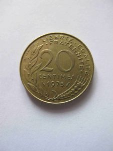 Франция 20 сантимов 1975