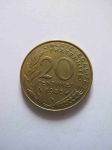 Монета Франция 20 сантимов 1986