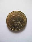 Монета Франция 20 сантимов 1988