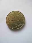 Монета Франция 20 сантимов 1993