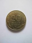 Монета Франция 20 сантимов 1996