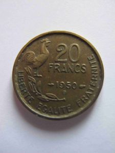 Франция 20 франков 1950 B