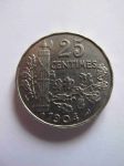 Монета Франция 25 сантимов 1904