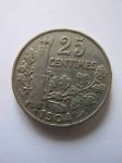 Монета Франция 25 сантимов 1904 года