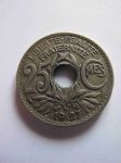 Монета Франция 25 сантимов 1927