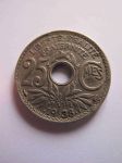 Монета Франция 25 сантимов 1938