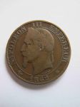 Монета Франция 5 сантимов 1862 A