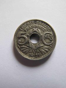 Франция 5 сантимов 1921