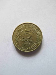Франция 5 сантимов 1969