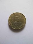 Монета Франция 5 сантимов 1974
