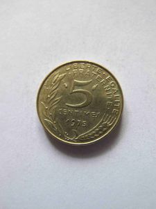 Франция 5 сантимов 1975
