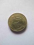 Монета Франция 5 сантимов 1975
