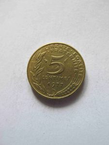 Франция 5 сантимов 1977