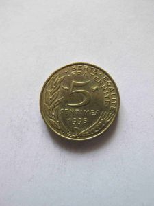 Франция 5 сантимов 1995