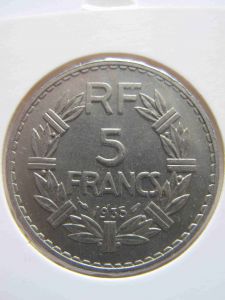 Франция 5 франков 1935 МН