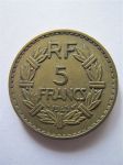 Монета Франция 5 франков 1945 алюминиевая бронза