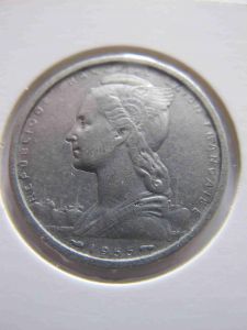 Французская Западная Африка 2 франк 1955
