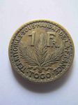 Монета Французское Того 1 франк 1924 года