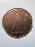 Монета Гамбия 1 пенни 1966