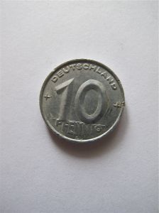 ГДР 10 пфеннигов 1953