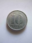 Монета ГДР 10 пфеннигов 1965