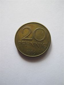 ГДР 20 пфеннигов 1969