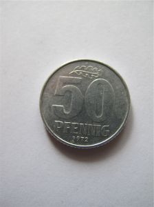 ГДР 50 пфеннигов 1972