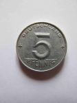 Монета ГДР 5 пфеннигов 1952 A