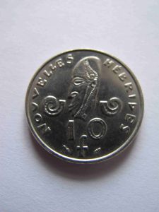Новые Гебриды 10 франков 1977