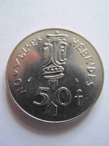 Новые Гебриды 50 франков 1972