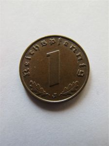 Германия 1 рейхспфенниг 1937 J
