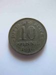 Монета Германия  10 пфеннигов 1916