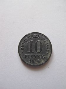 Германия  10 пфеннигов 1919