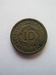 Монета Германия 10 рентенпфеннигов 1924 D