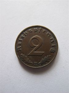 Германия  2 рейхспфеннига 1939 E