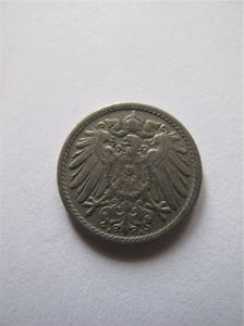 Германия  5 пфеннигов 1914 A