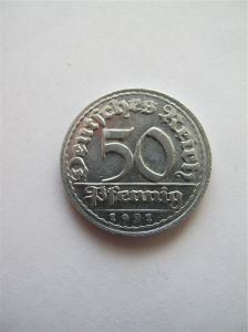  Германия 50 пфеннигов 1921 D