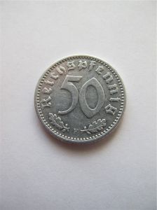 Германия 50 рейхспфеннигов 1935 F