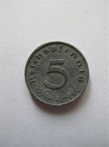 Германия 5 пфеннигов 1940 A