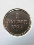 Монета Гернси 1 дубль 1933