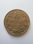 Монета Гернси 8 дублей 1902
