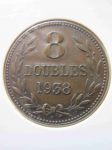 Монета Гернси 8 дублей 1938
