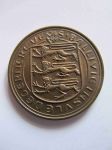 Монета Гернси 8 дублей 1956