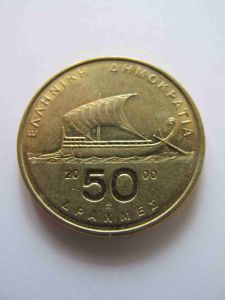 Греция 50 драхм 2000