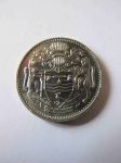 Монета Гайана 25 центов 1990