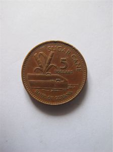 Гайана 5 долларов 1996