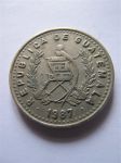 Монета Гватемала 25 сентаво 1987