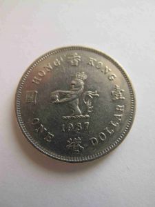 Гонконг 1 доллар 1987