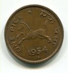 Монета Индия 1 пайс 1954 (B)